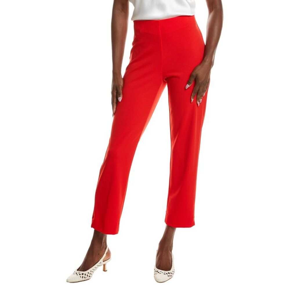 Anne Klein Womens  Hollywood Waist Straight Ankle Pant, Pink
